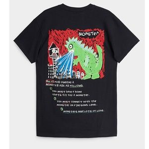After School Special kidcore green dragon tee NWT